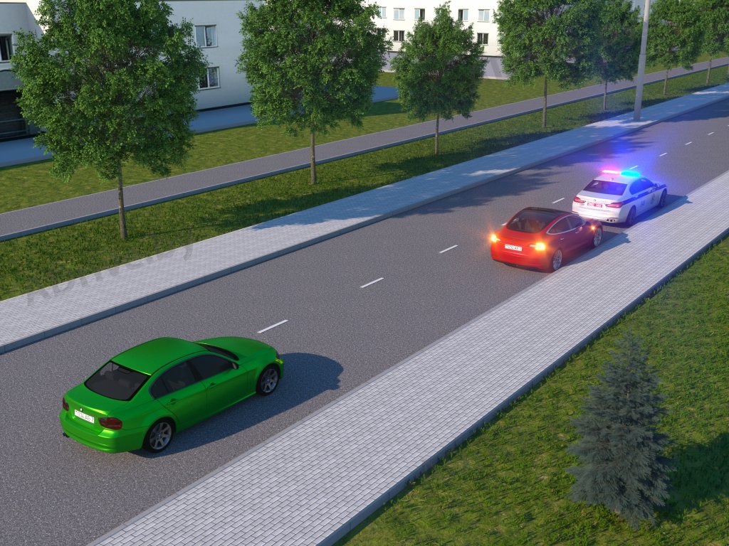 Машина остановилась улица вид сбоку. Палка сигнальный регулировщика. Adrive тесты. Помеха справа при перестроении. Adrive.